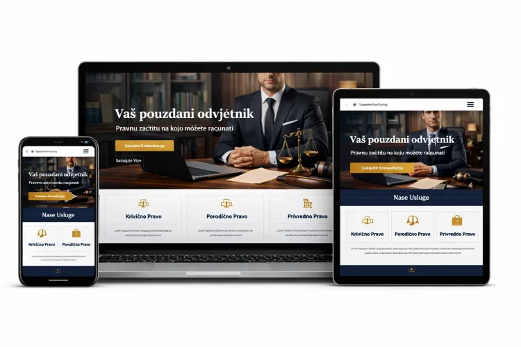 Responsivna web stranica za odvjetnike