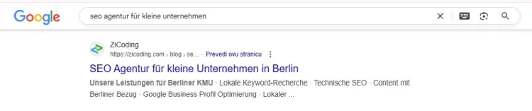 SEO Agentur für kleine Unternehmen
